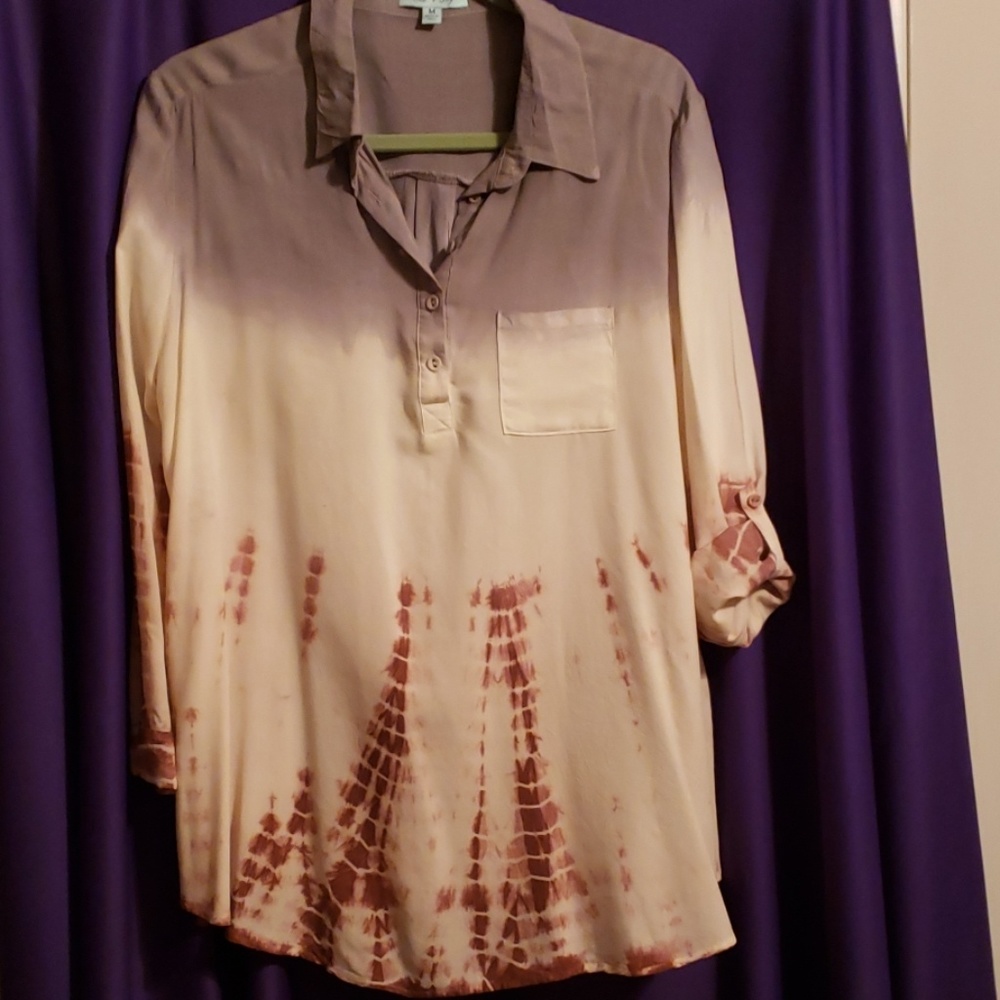 Cotton adjustable sleeve top